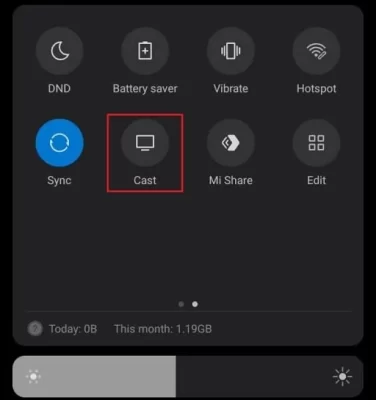 Tap Cast icon to stream MX Player on Roku