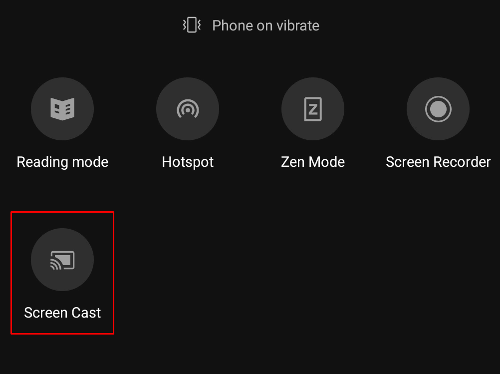 Select Screen Cast to get Audible on Roku
