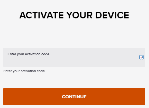 Enter the code and activate Sling TV on Roku device