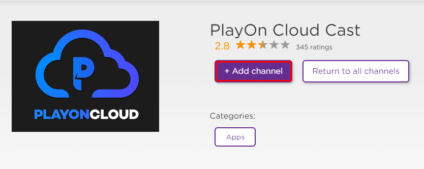 Get PlayOn from the Roku website