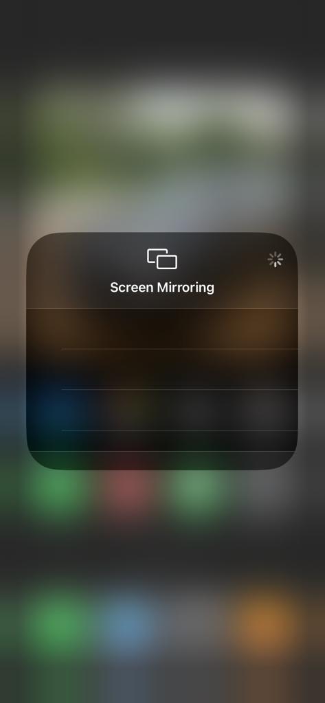 Click on the Screen Mirroring icon.