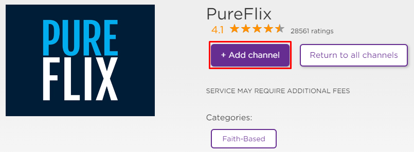Get PureFlix from the Roku website